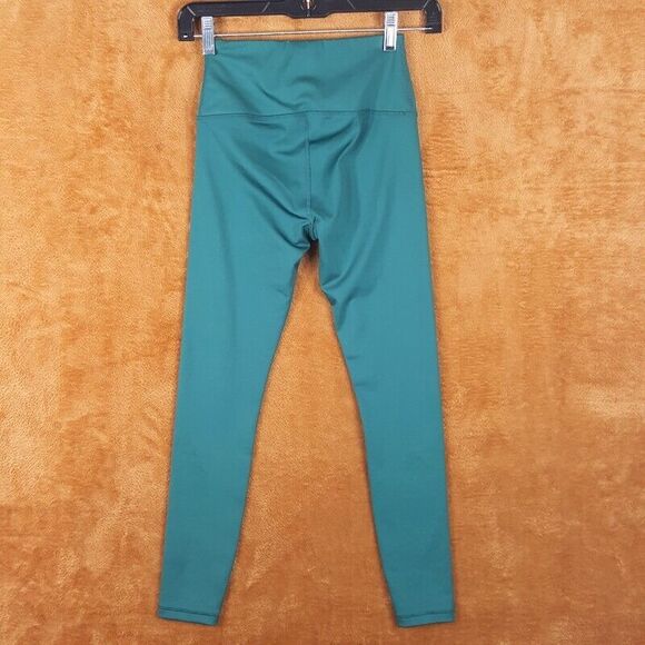 REFORMATION Womens Leggings XS Green Pull On Crop EcoMove Athletic Workout Gym - Picture 2 of 8